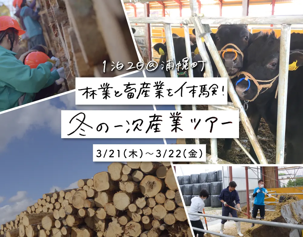 林業と畜産業を体験！冬の一次産業ツアー（浦幌町）| Domingo -ドミンゴ-