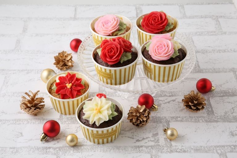 「食べられるお花のクリスマスケーキ」【スマホ物産展】|北海道の「今」をお届け Domingo -ドミンゴ-