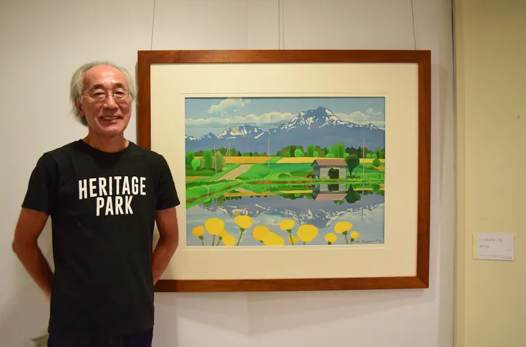 「貼り絵」で描かれた色鮮やかな北海道の景色を見にいこう！藤倉英幸さんの作品作り｜Domingo
