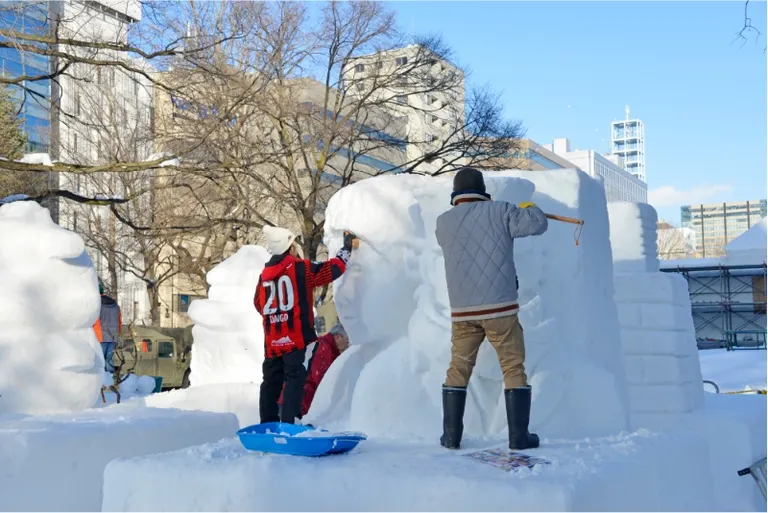 札幌冰雪節市民雪雕