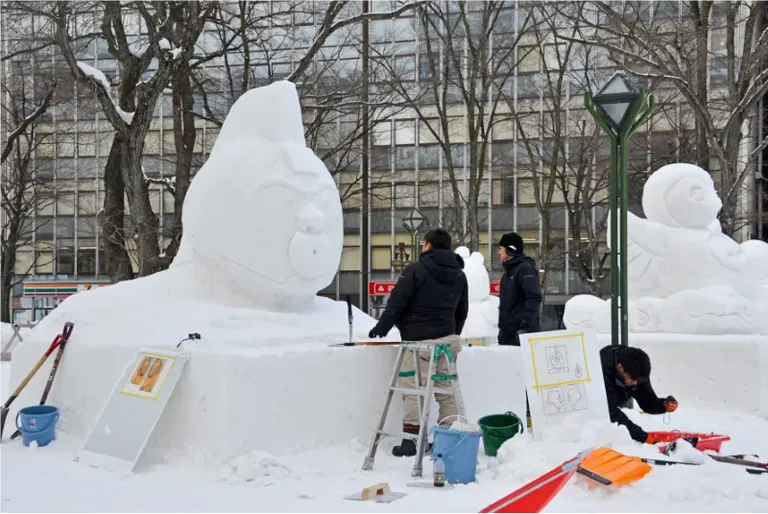 札幌冰雪節市民雪雕