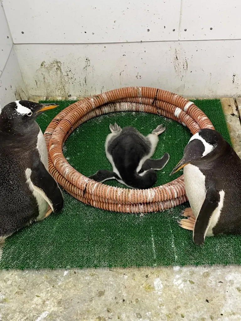 ジェンツーペンギンのヒナ