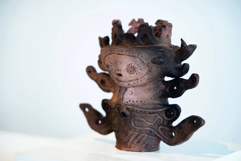 Taiyo "Flame-Style Clay Figurine Ashura" / clay / 2025