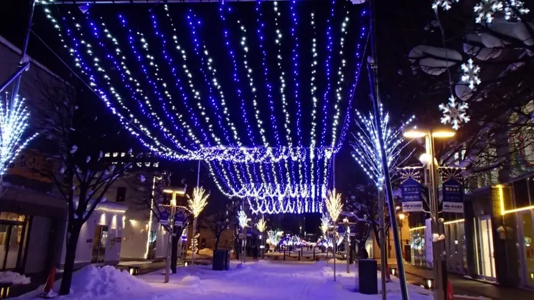 아사히카와 거리 아카리 일루미네이션