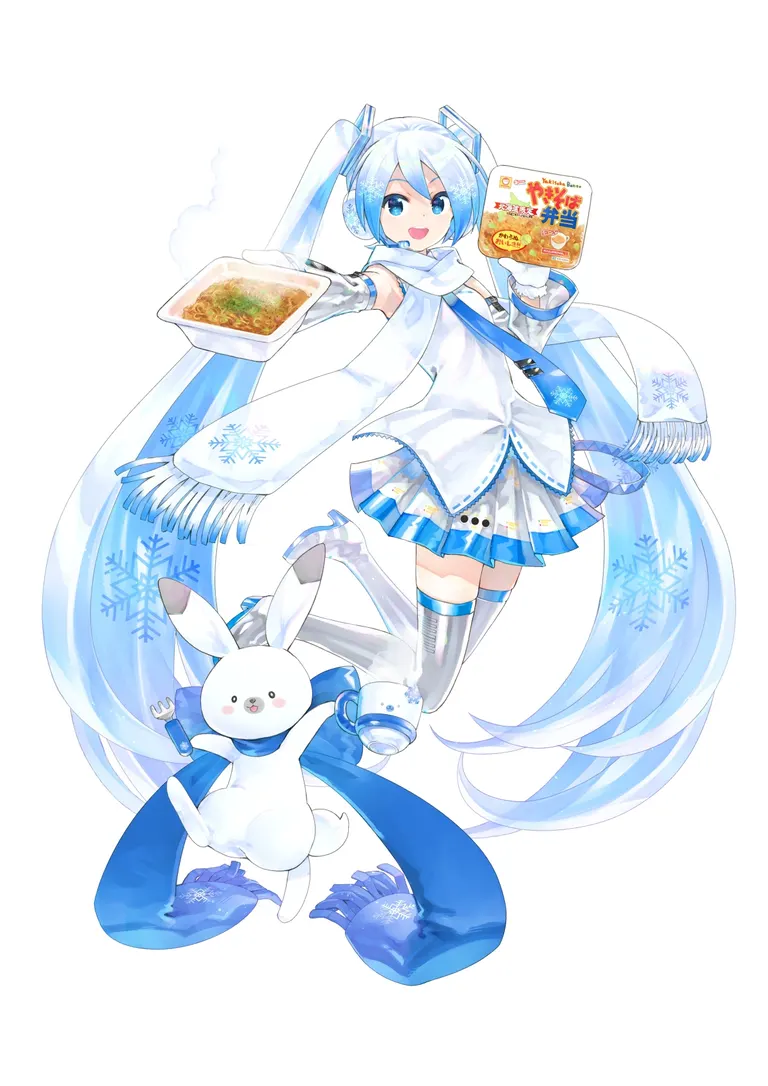 Yakisoba Bento 50th Anniversary Snow Miku Visual