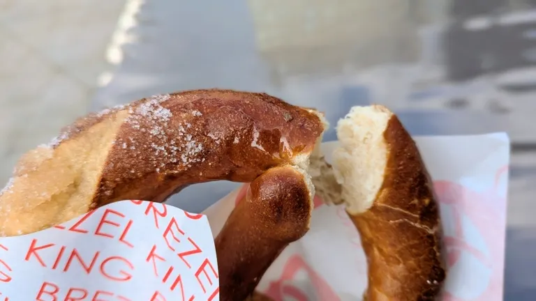 Maple syrup fermented butter pretzel