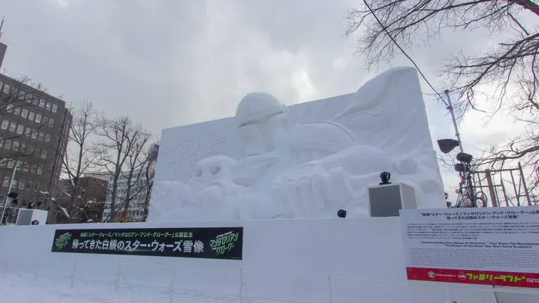 星球大战的巨型雪雕