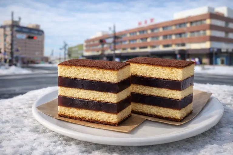 酷似西伯利亚蛋糕的钏路站