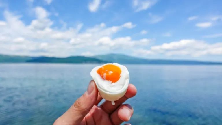 借助自然之力製作的溫泉蛋