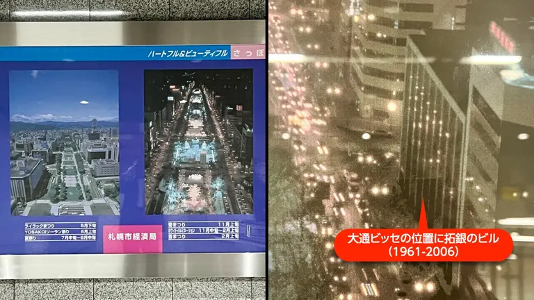 Advertising billboards in Sapporo