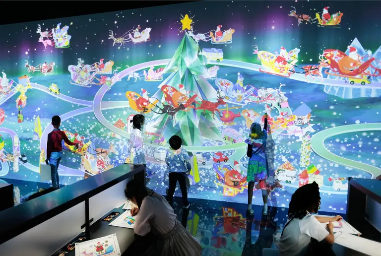 チームラボ お絵かきクリスマス&ペーパークラフト（東川町）| Domingo -ドミンゴ-