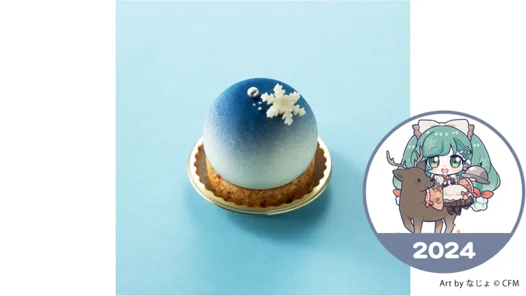 雪ミク　2023　アクリルピック　コースター　北海道しあわせスイーツマップ 北海道しあわせスイーツマップ・雪ミクアクリルピック&コースター付き